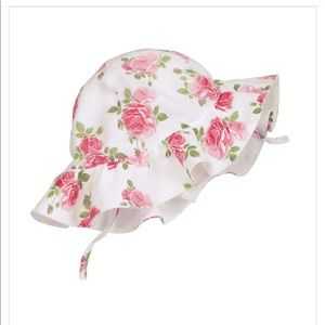 Mud Pie Soft Muslin Summer Roses Baby And Toddler Girls Girl Sun Hat 6-18M